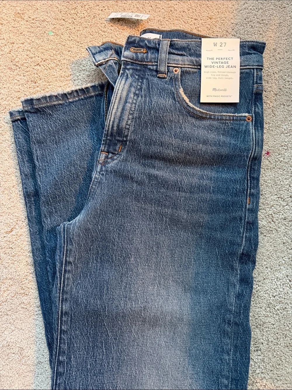 Madewell Wide-Leg Jeans - Blue - Picture 4 of 8